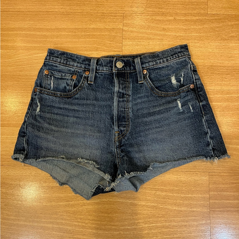 Levi's Women's Dark Blue Jean Shorts